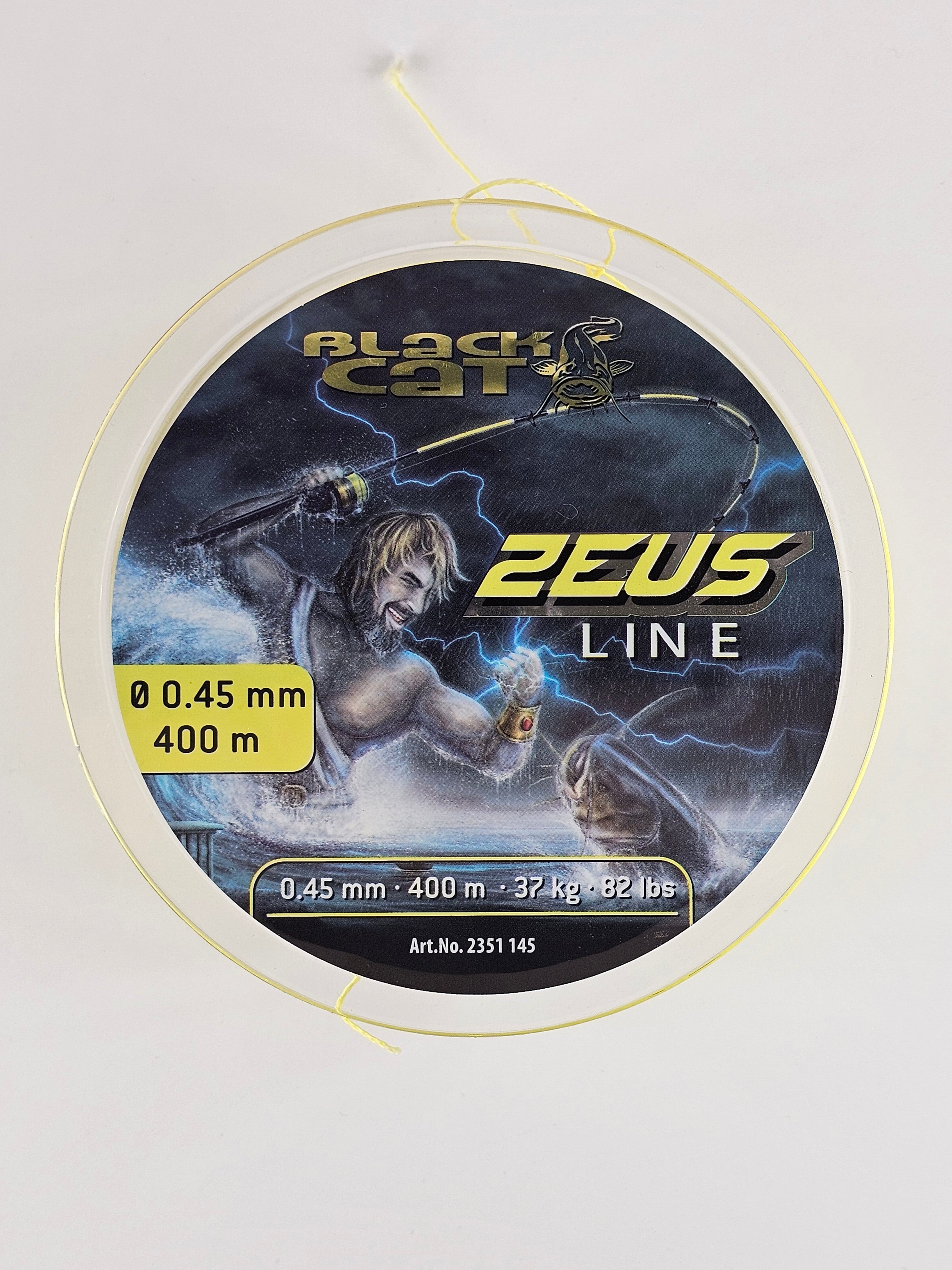Fir textil black cat zeus line, yellow, 400 m