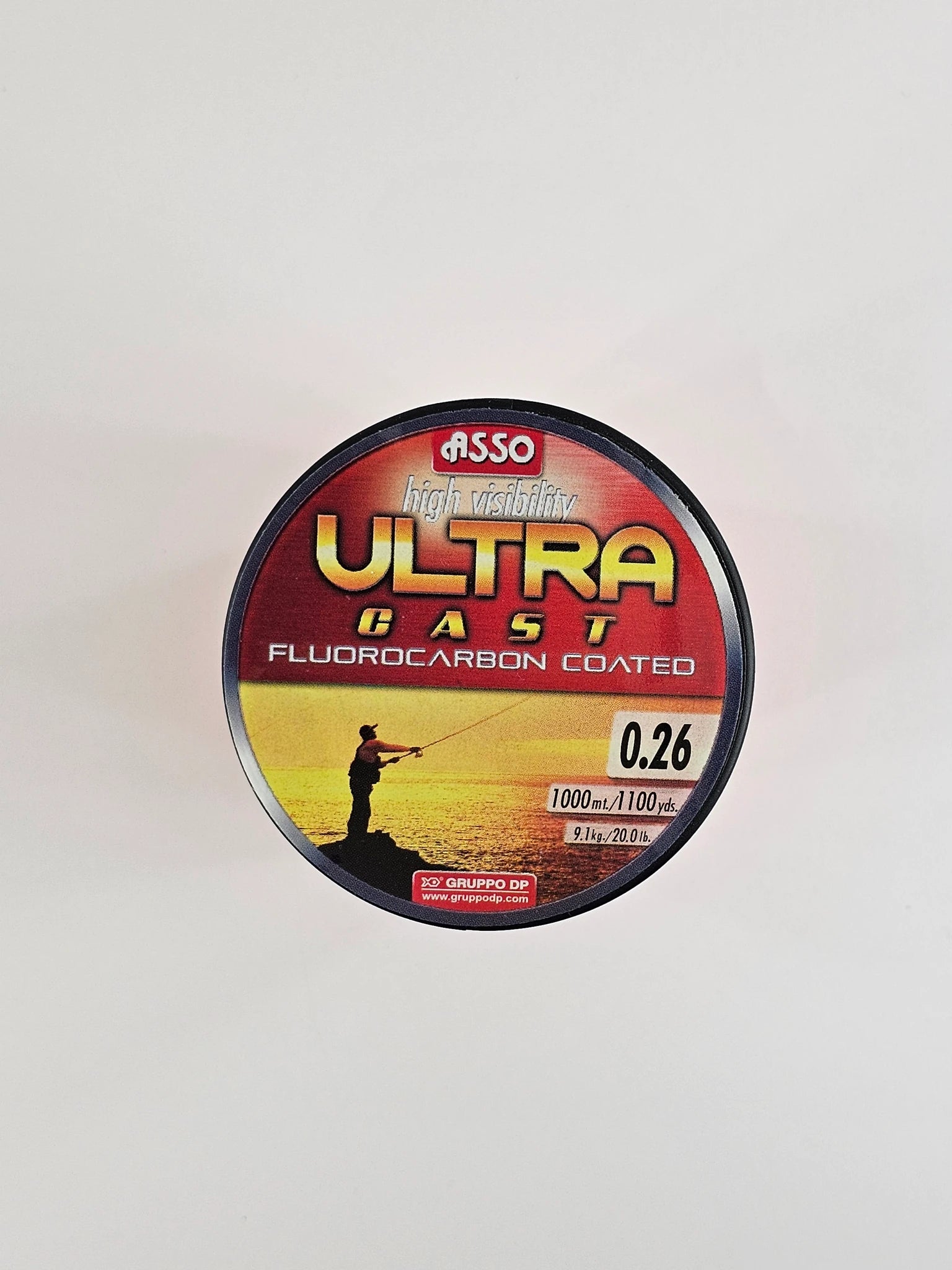 Fir monofilament ASSO high visible ultra cast fluorocarbon coated, 1000 m