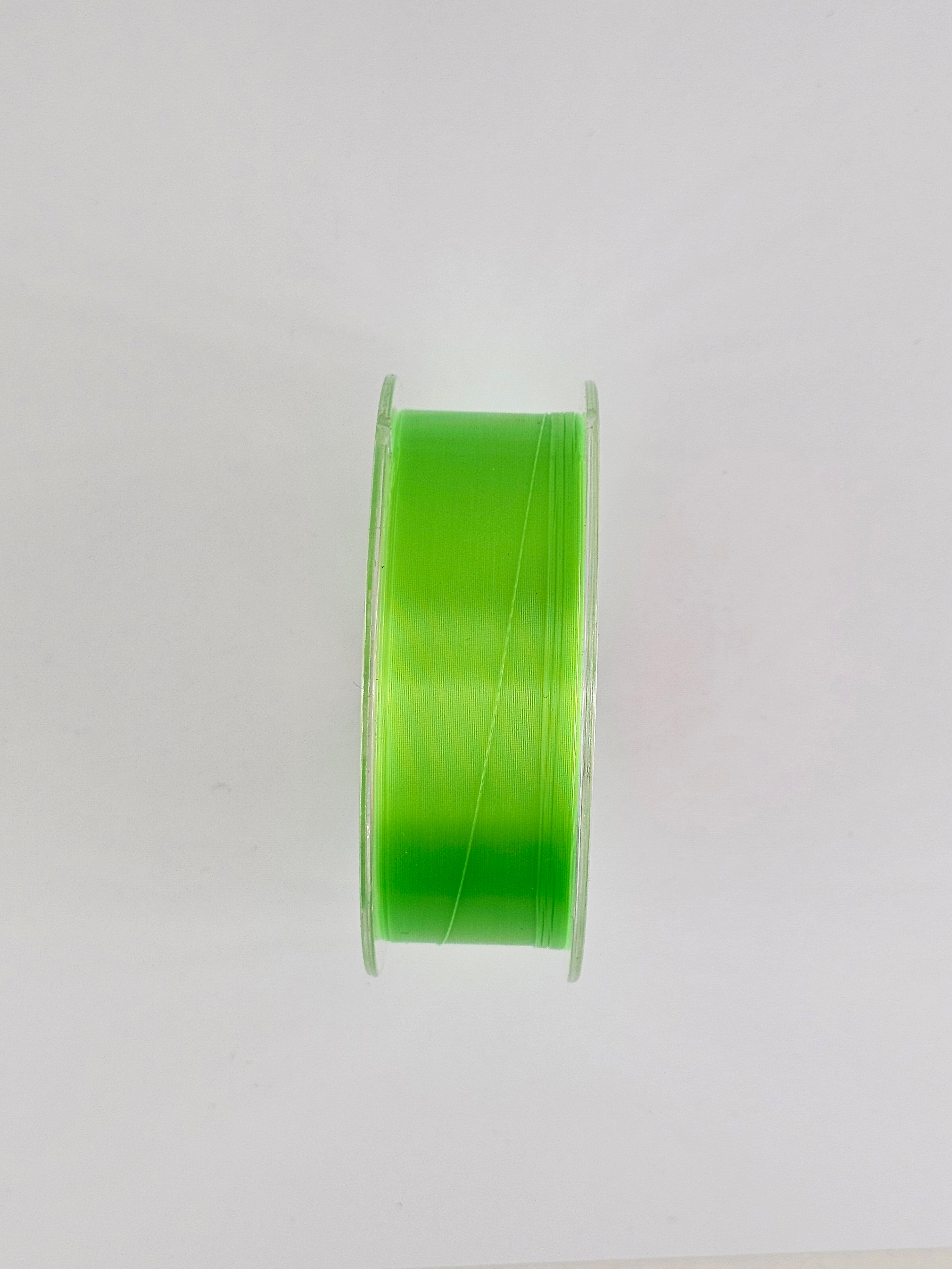 Fir fluorocarbon asso, high visibility ultra cast, green, fluorocarbon coated, 150 m