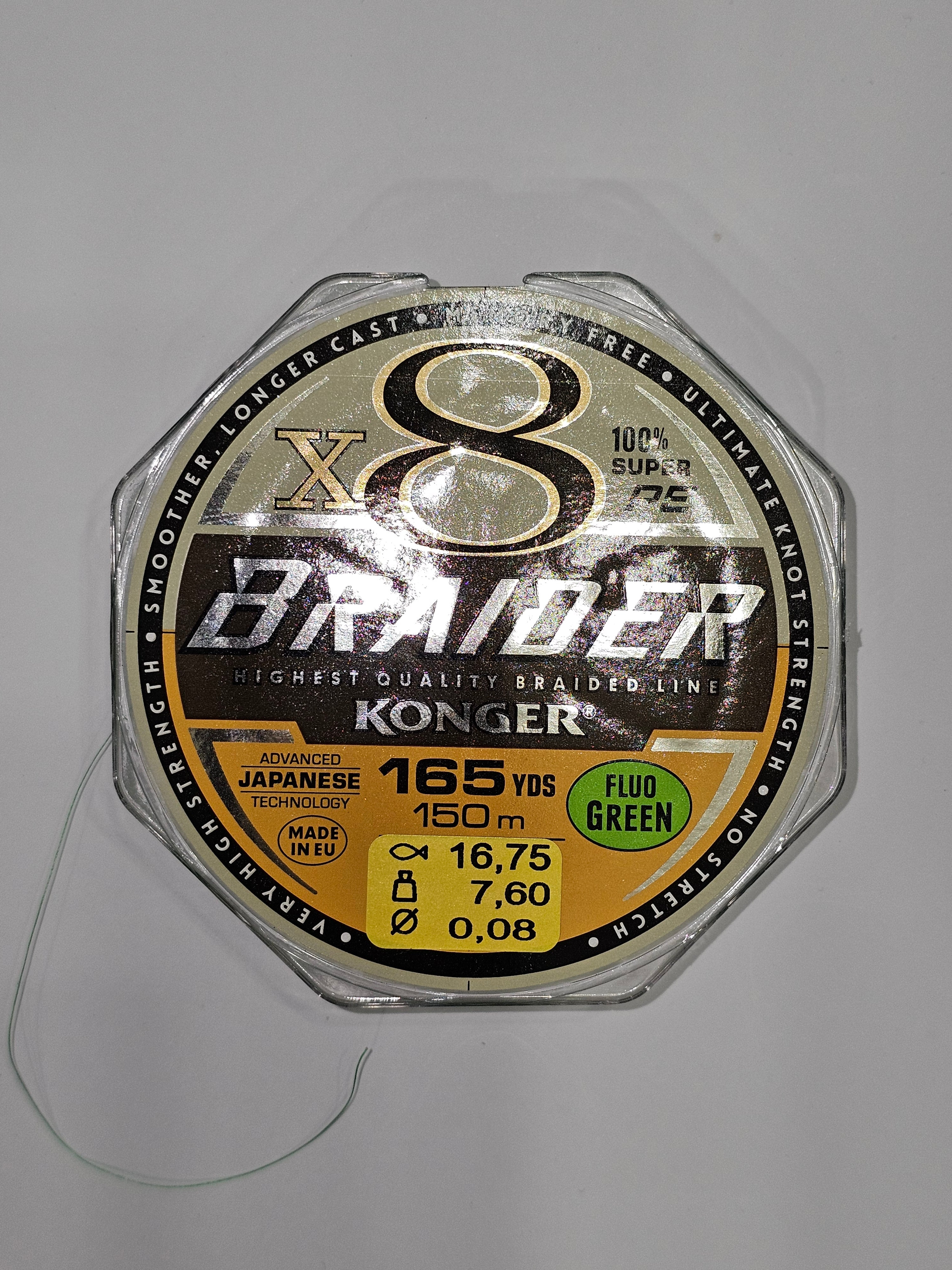 Fir textil konger x8 braider, 150 m - MAGAZINUL TAU DE PESCUIT