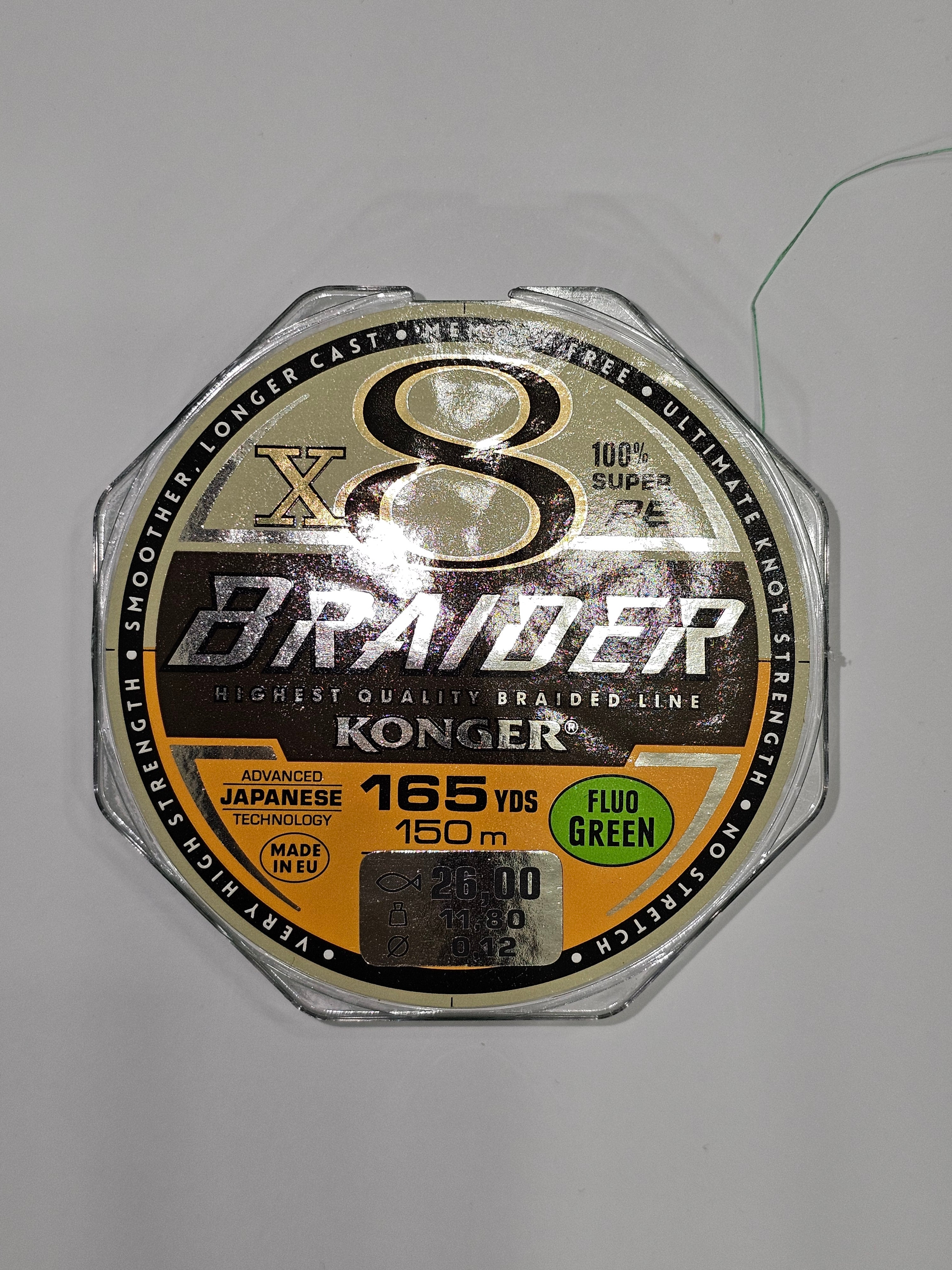 Fir textil konger x8 braider, 150 m - MAGAZINUL TAU DE PESCUIT