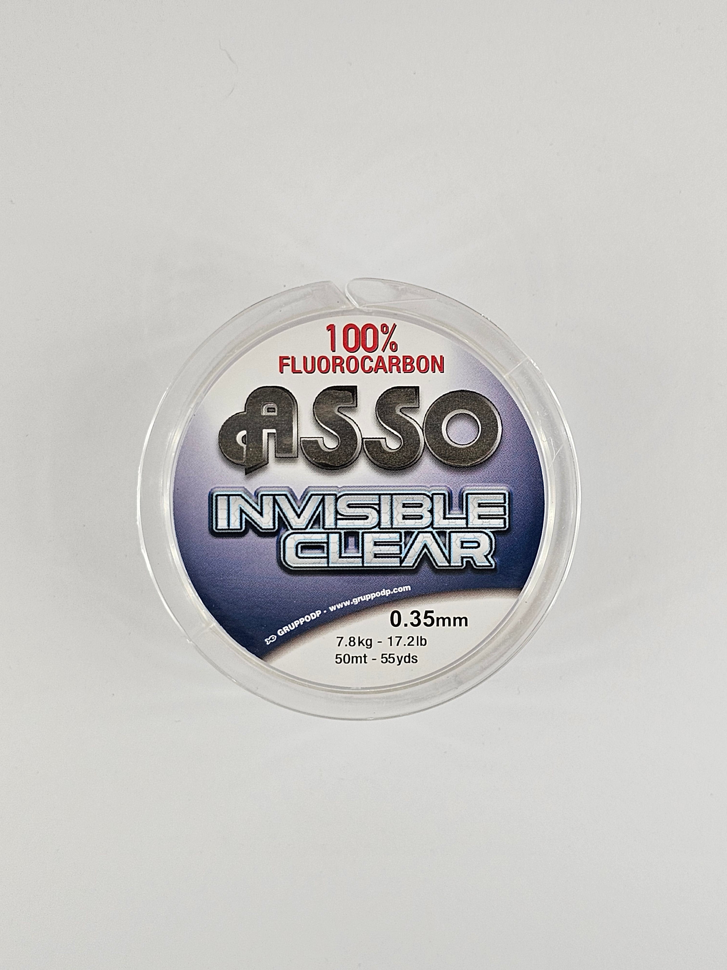 Fir fluorocarbon asso, 100% fluorocarbon invisible clear, 50 m