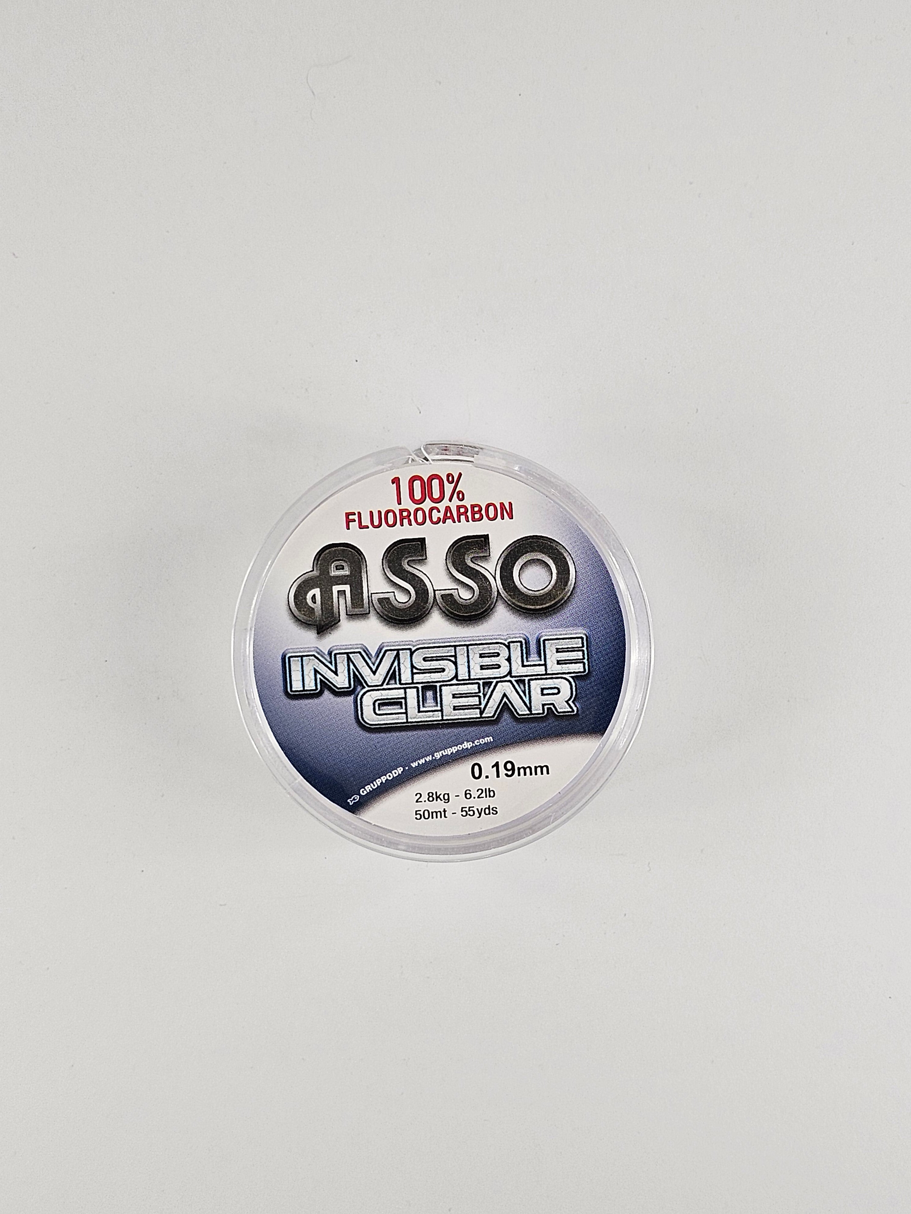 Fir fluorocarbon asso, 100% fluorocarbon invisible clear, 50 m