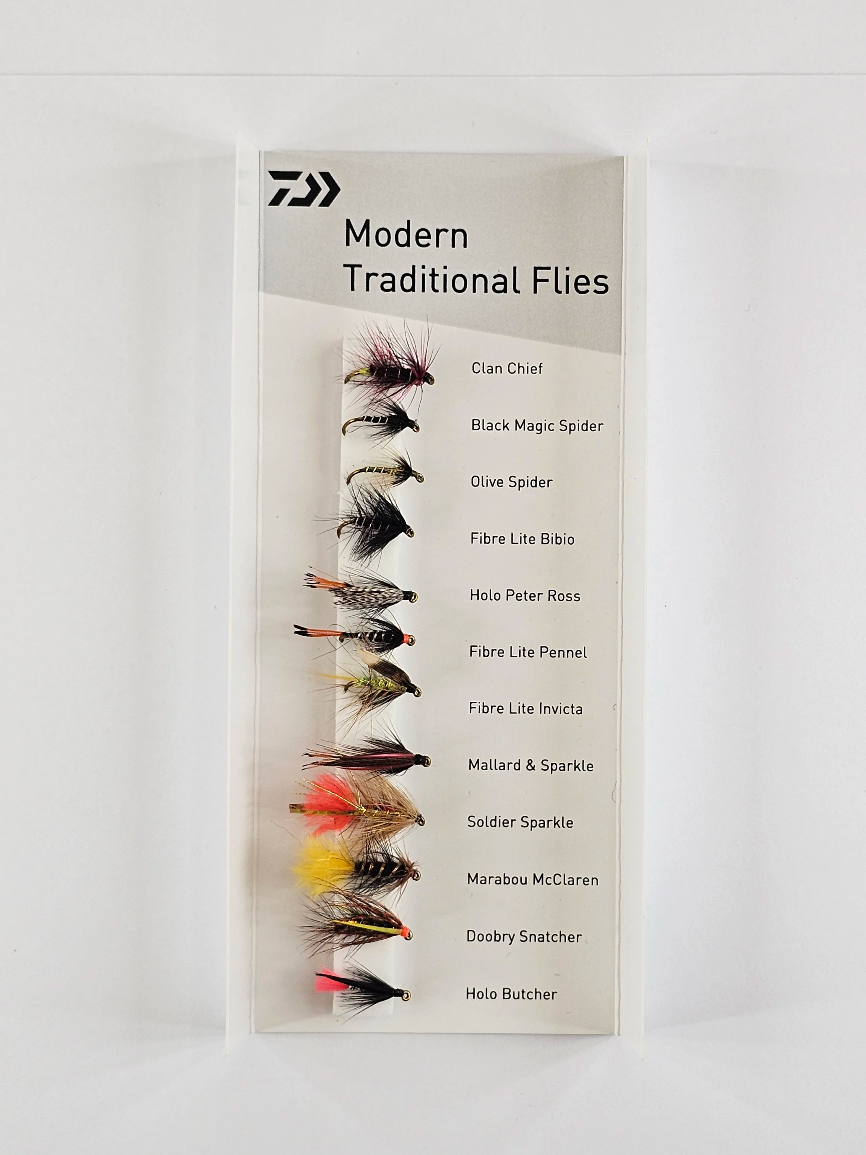 Set muste DAIWA modern traditional flies
