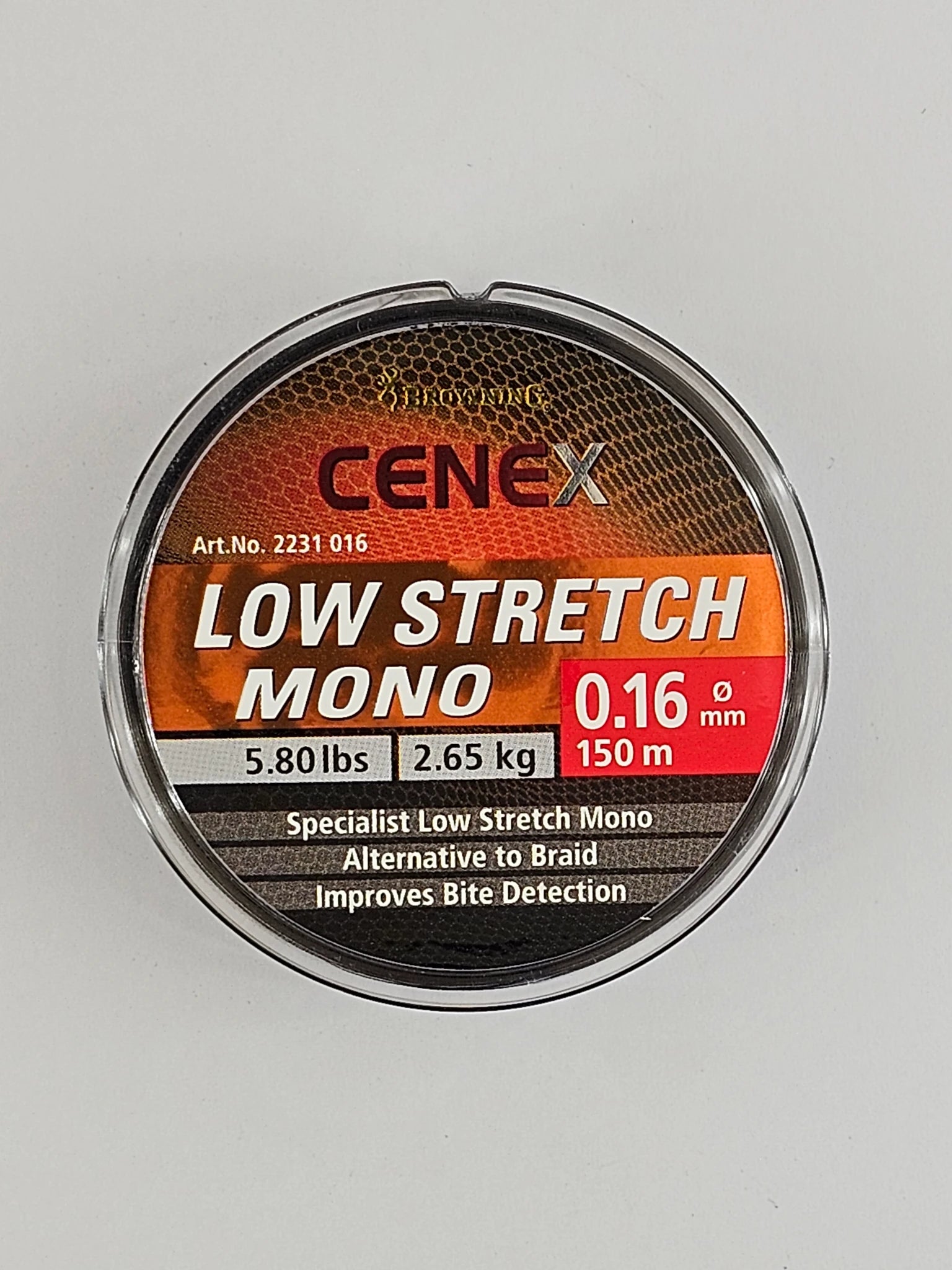 Fir monofilament BROWNING cenex low stretch mono, 150 m