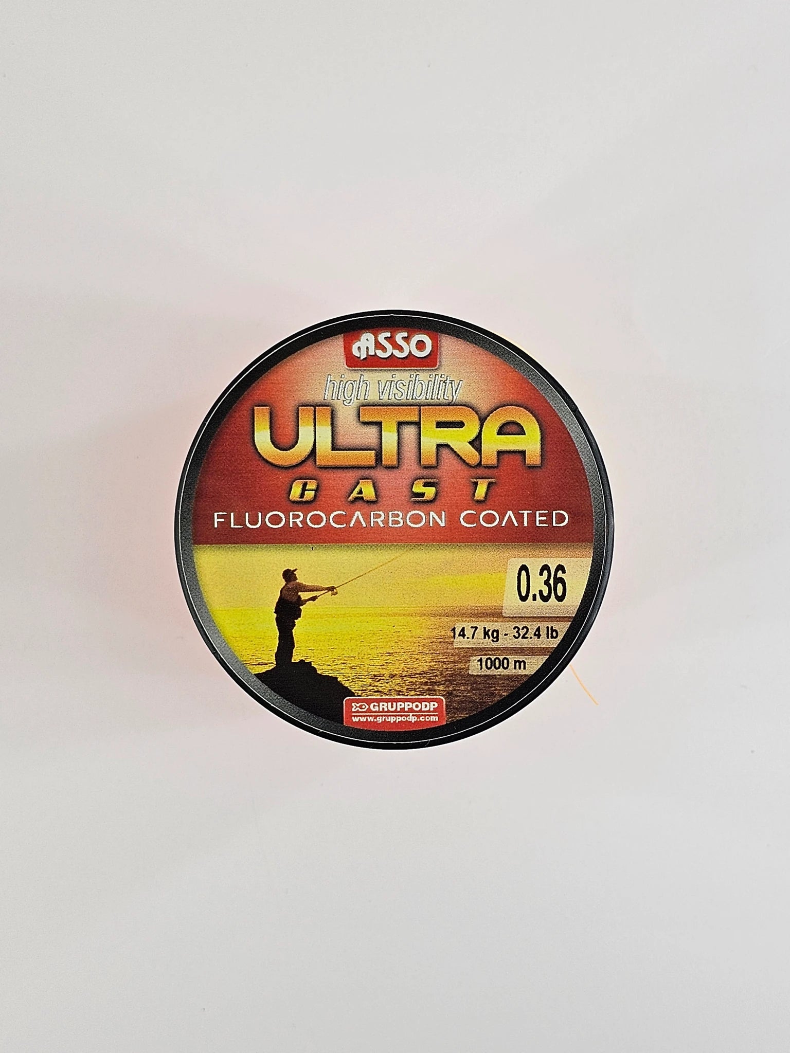 Fir monofilament ASSO high visible ultra cast fluorocarbon coated, 1000 m