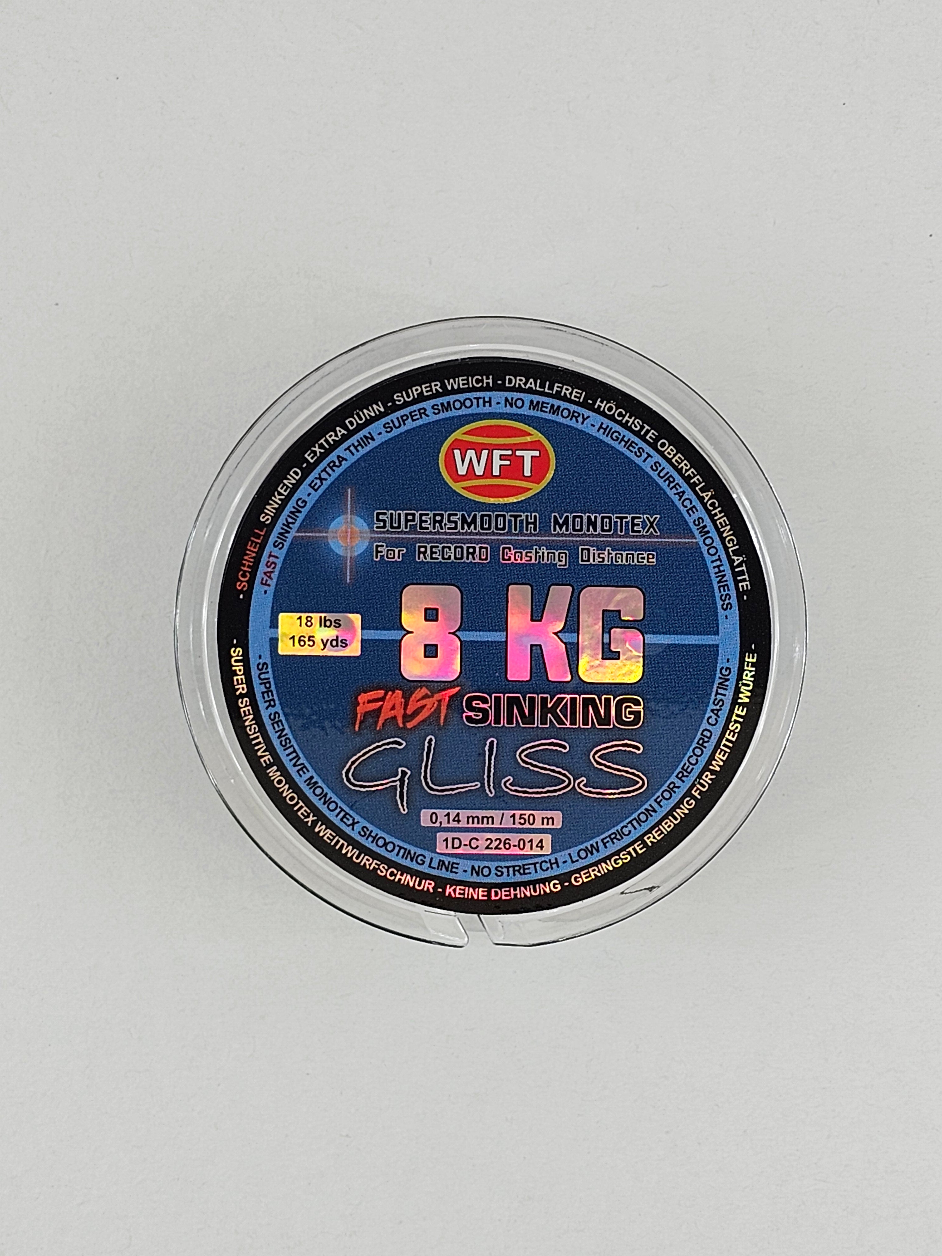 Fir textil wtf, supersmooth monotex fast sinking gliss, 150 m - MAGAZINUL TAU DE PESCUIT