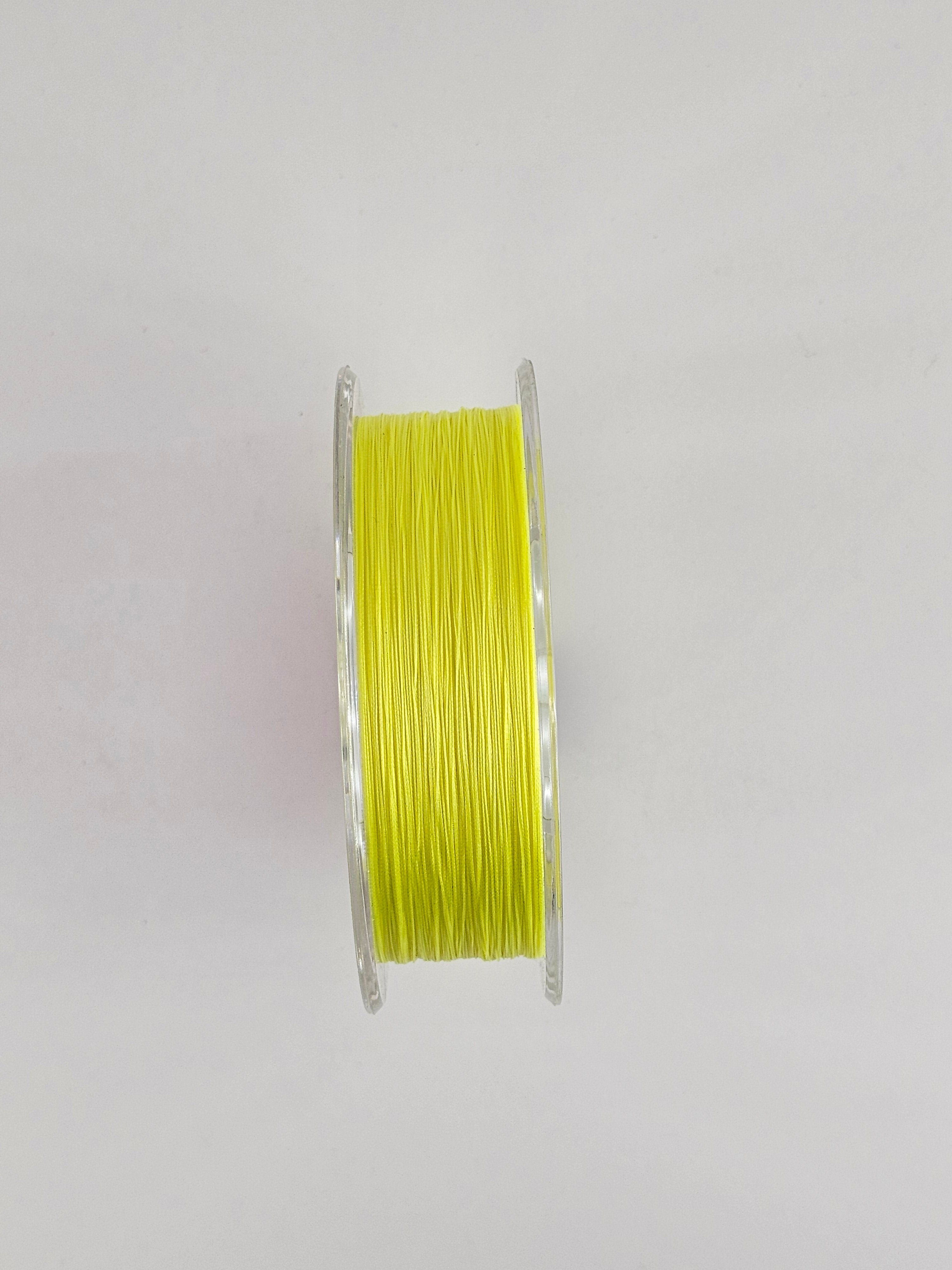 Fir textil sert tresse braided 8x, fluo yellow, 135 m