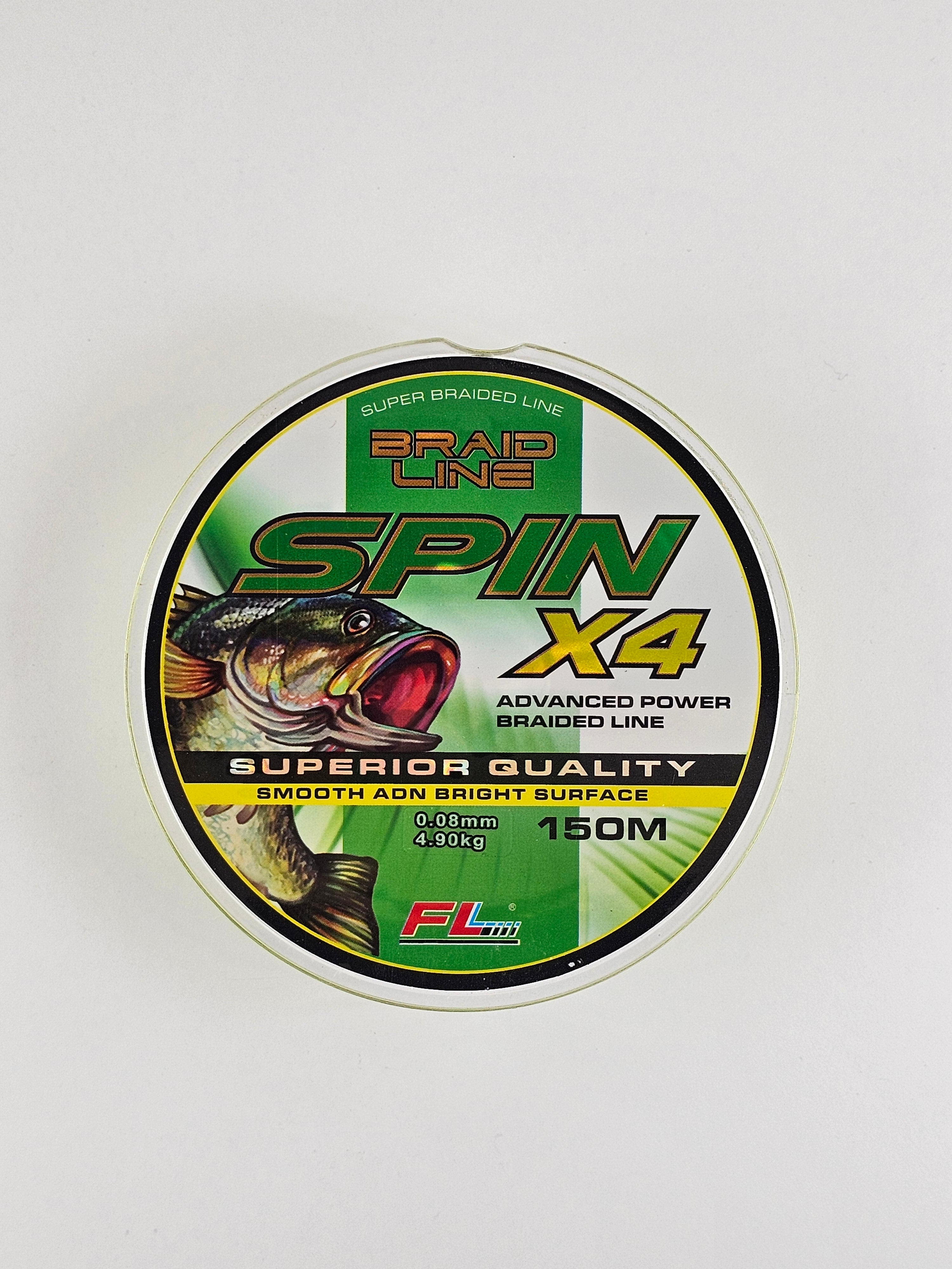 Fir textil fl x4 braided, yellow, 150 m