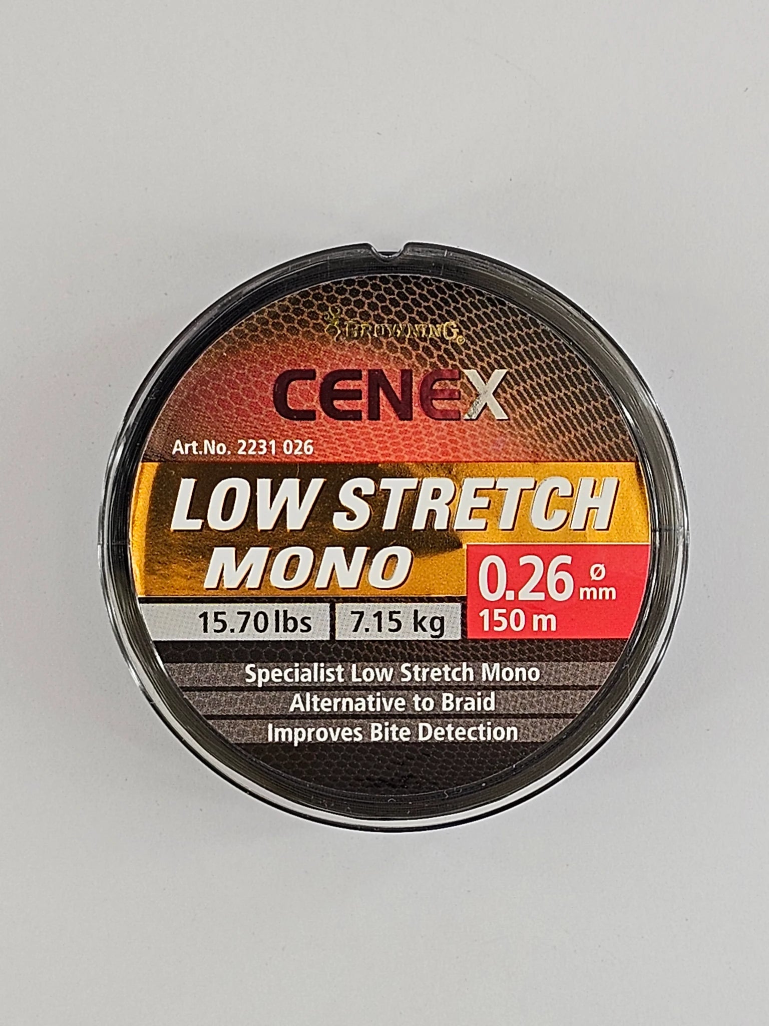 Fir monofilament BROWNING cenex low stretch mono, 150 m