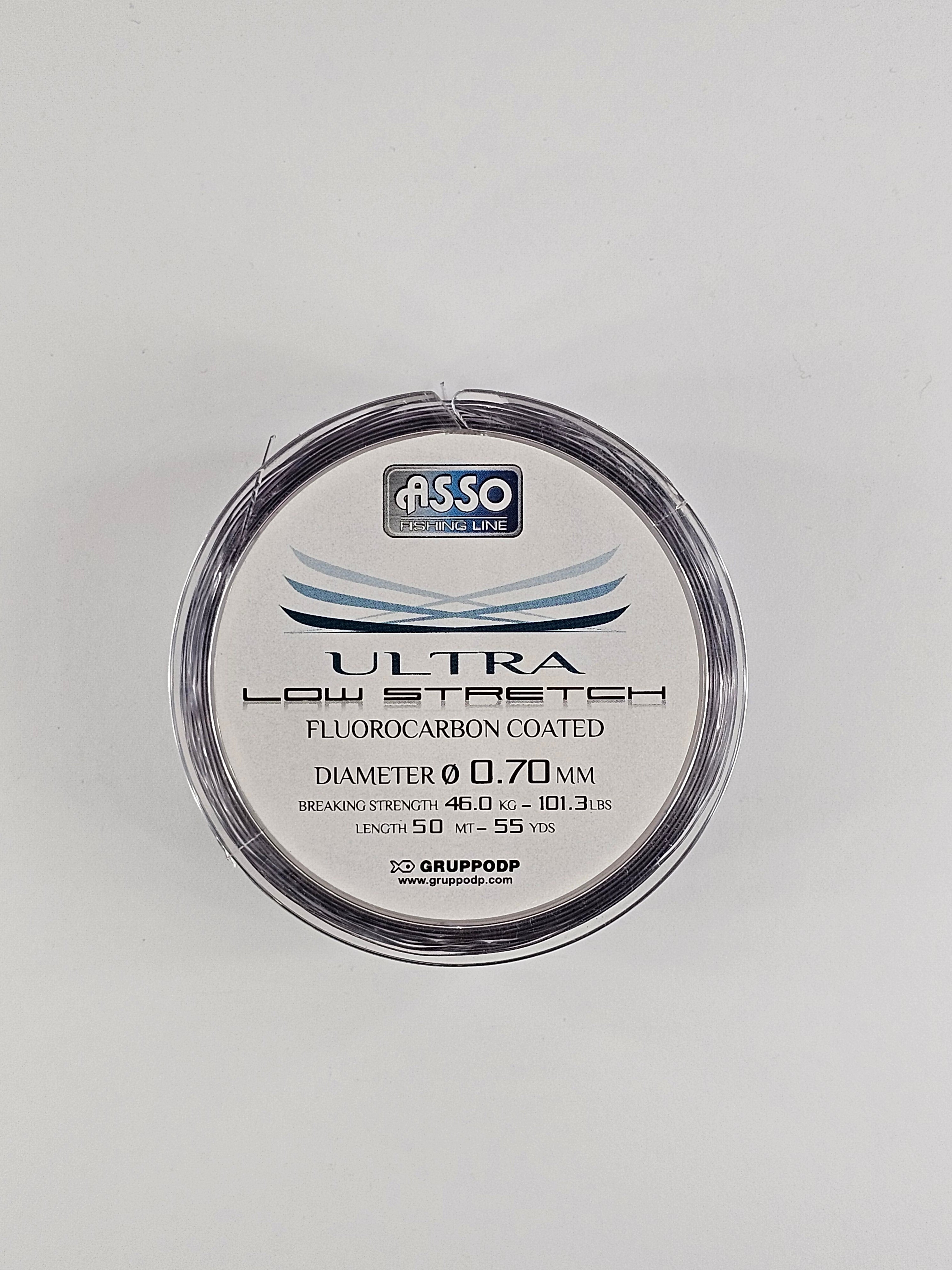 Fir fluorocarbon asso ultra low stretch, fluorocarbon coated, 50 m