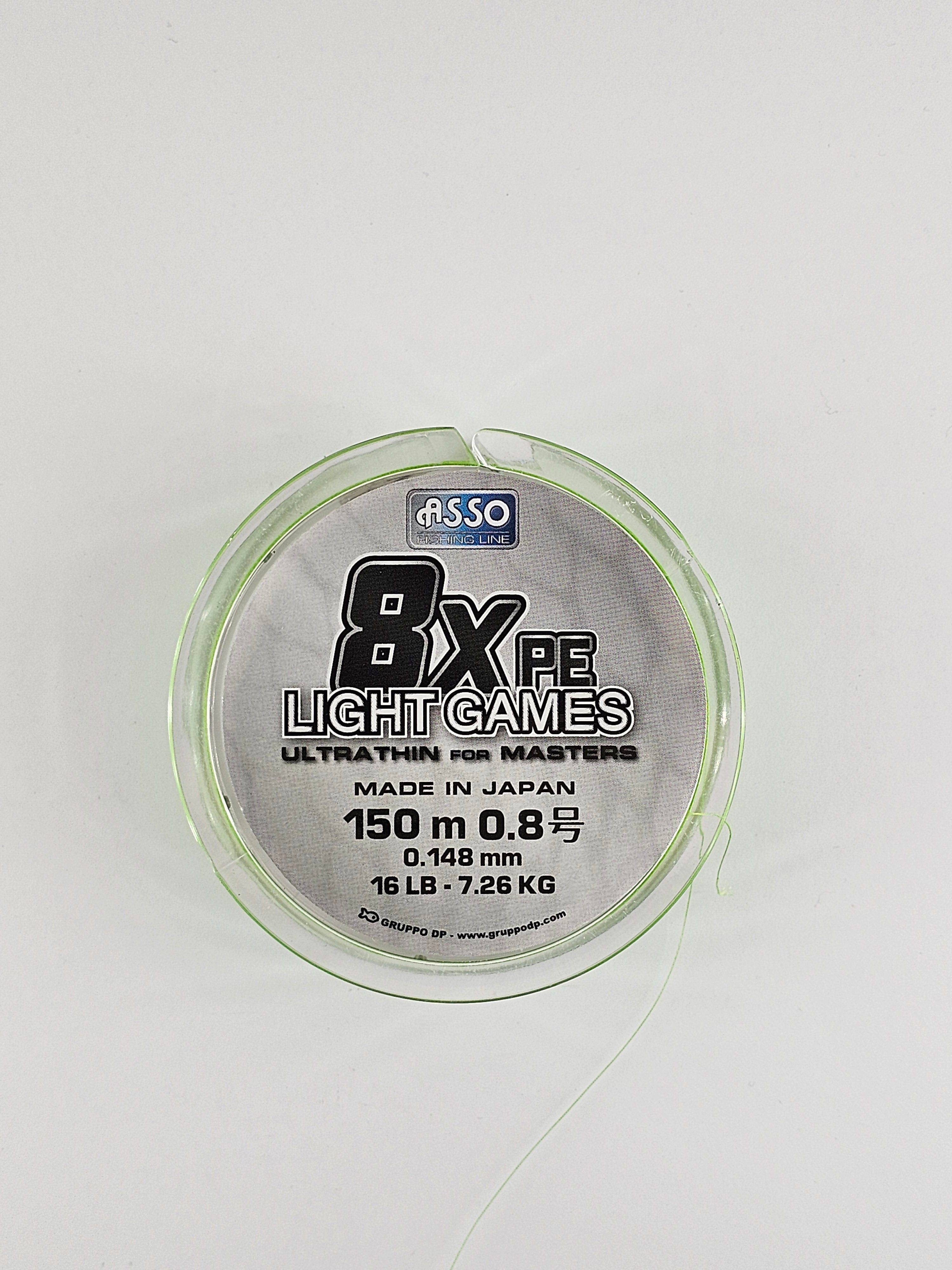 Fir textil asso 8x pe light games ultrathin, 150 m