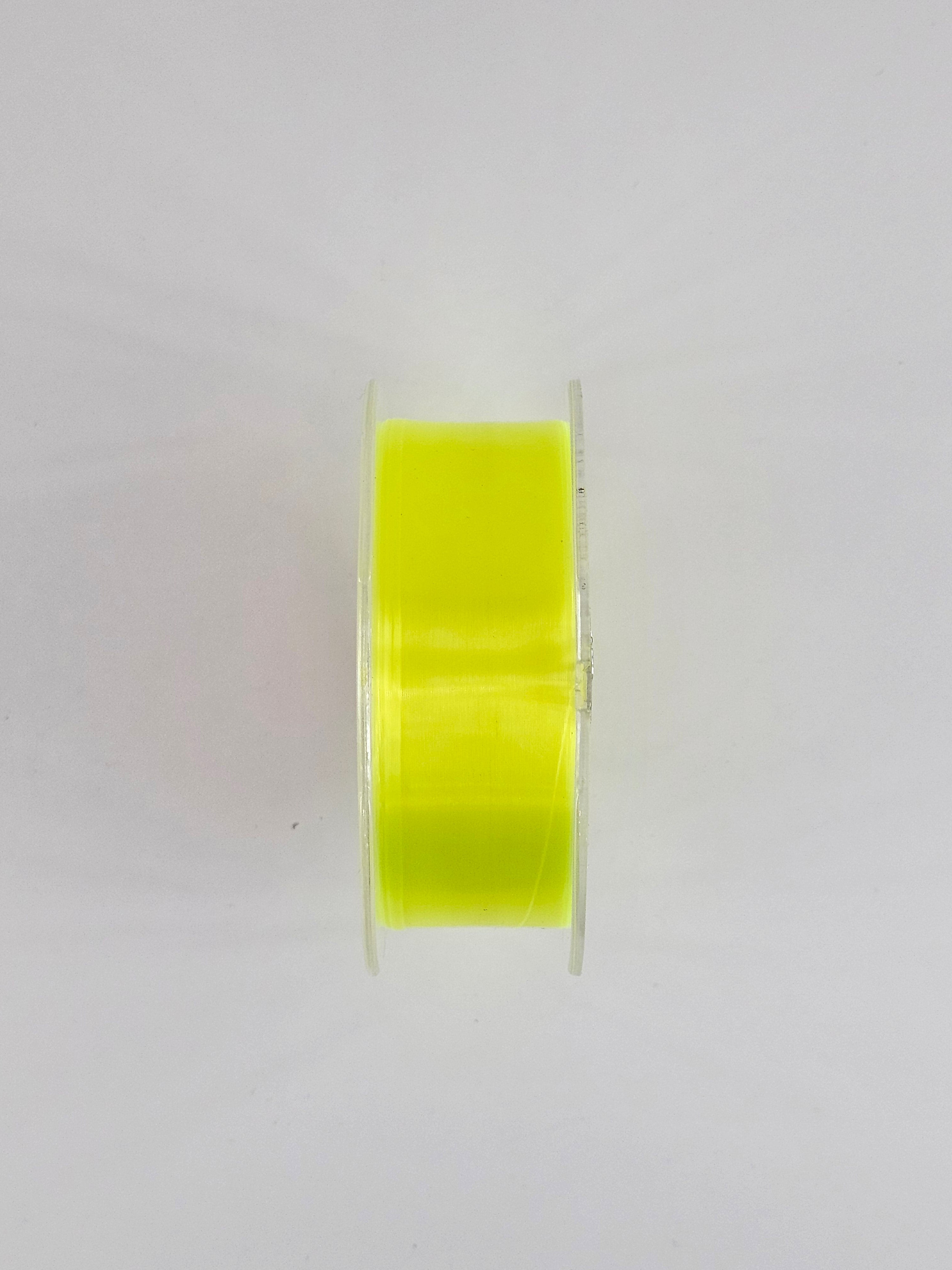 Fir fluorocarbon asso, high visibility ultra cast, yellow, fluorocarbon coated, 150 m