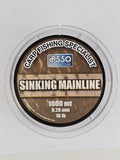 Fir monofilament asso, sinking mainline, brown, 1000 m