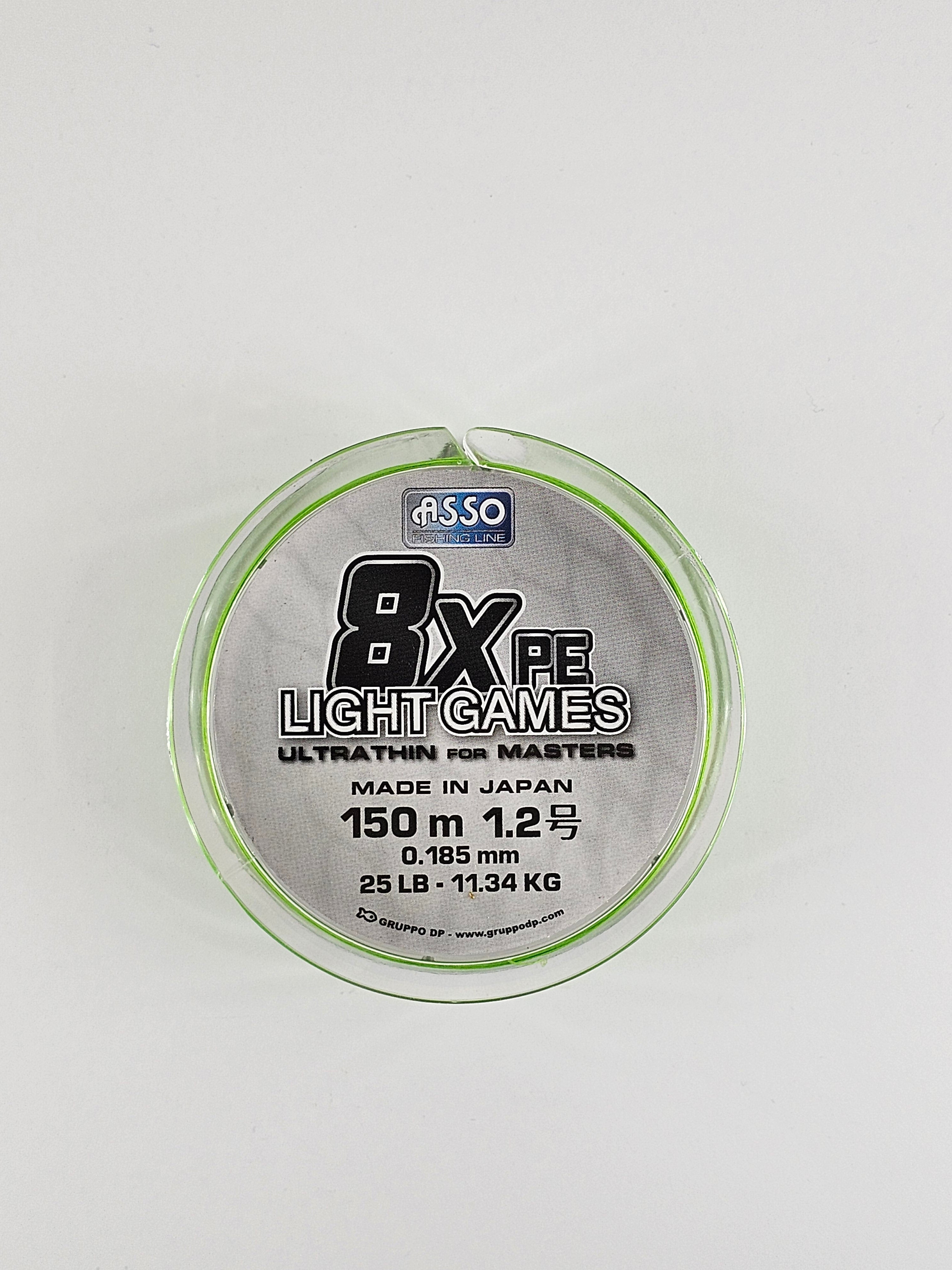 Fir textil asso 8x pe light games ultrathin, 150 m
