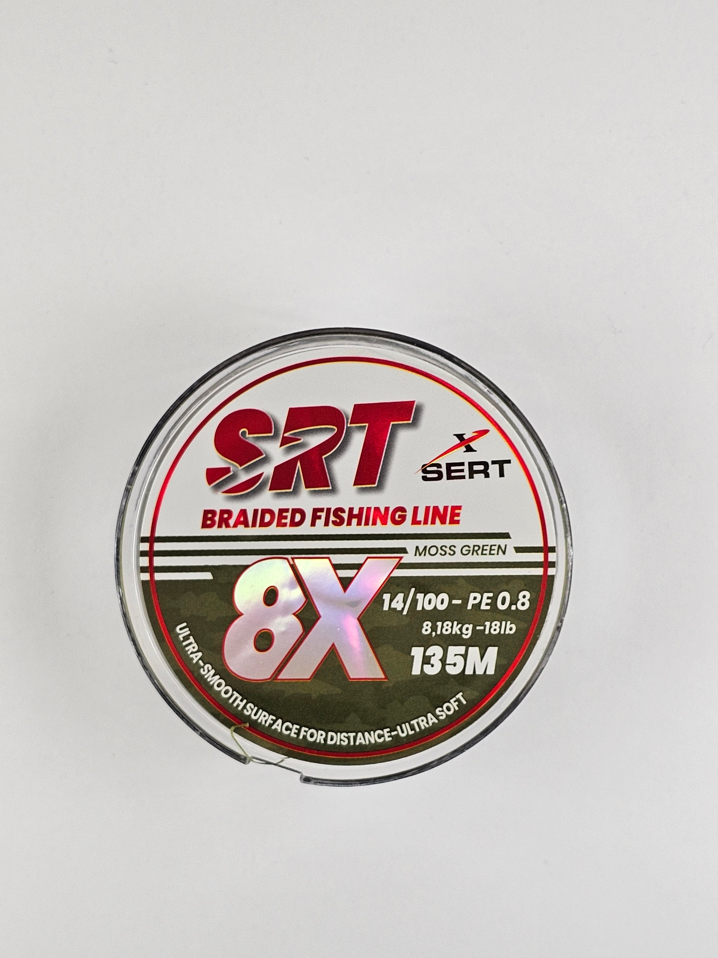 Fir textil sert braided 8x, moss green, 135 m