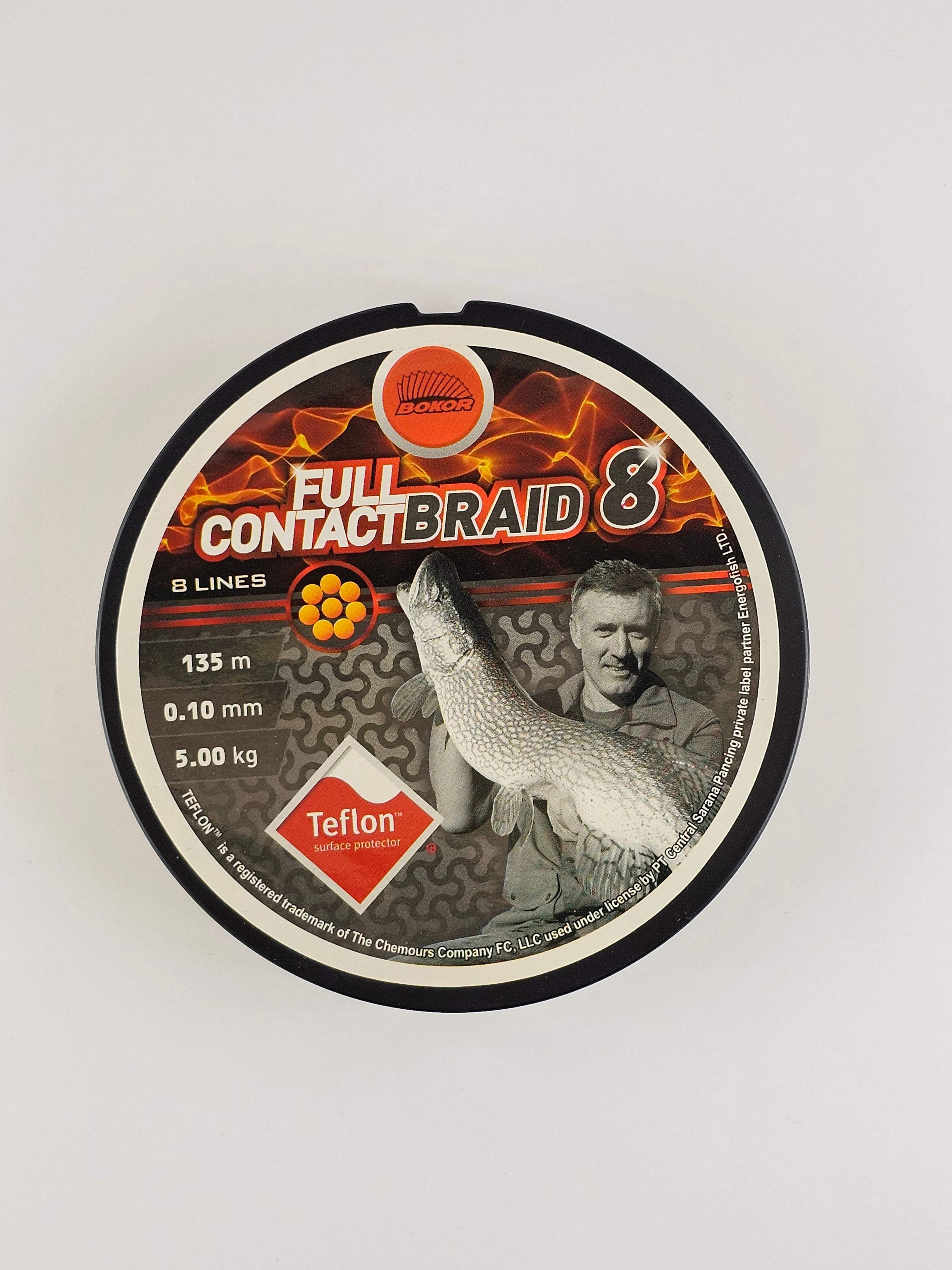 Fir textil bokor full contact braid 8 teflon, tellow, 135 m