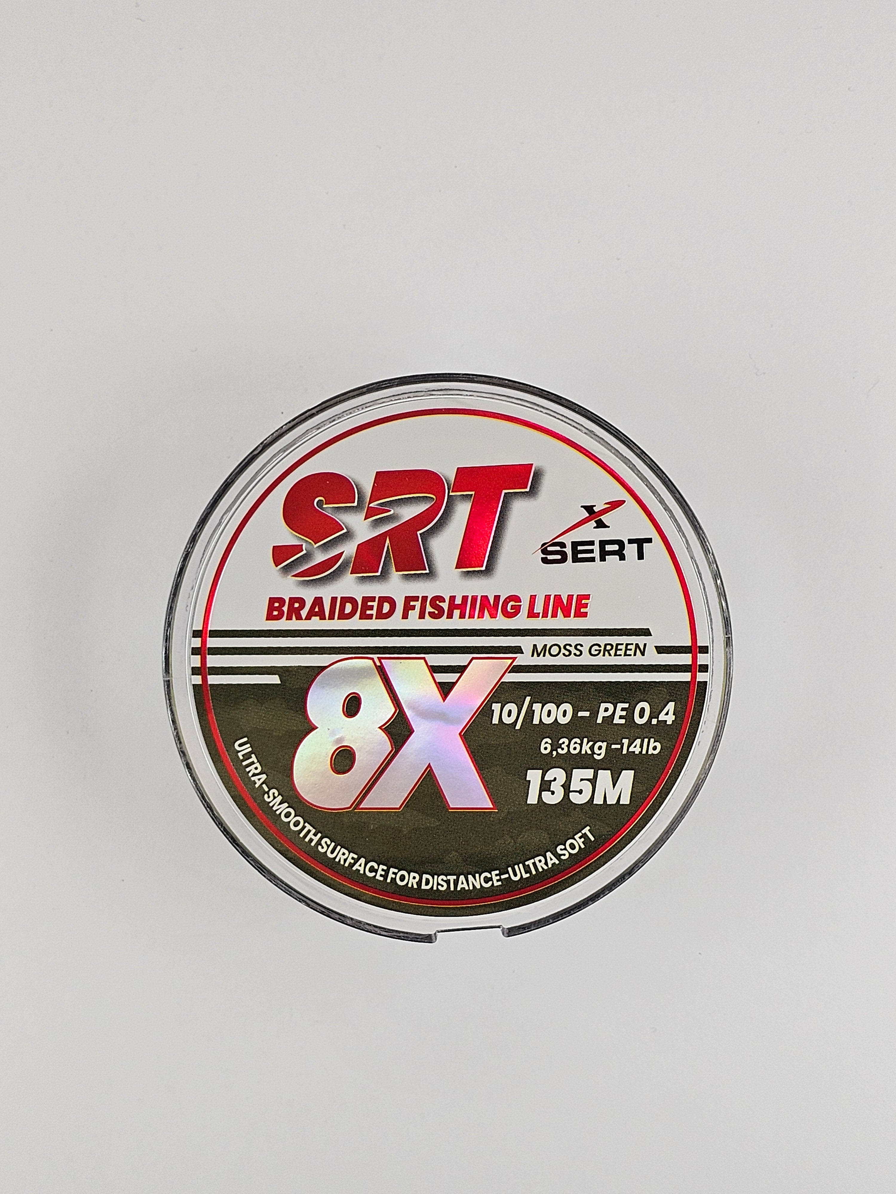 Fir textil sert braided 8x, moss green, 135 m