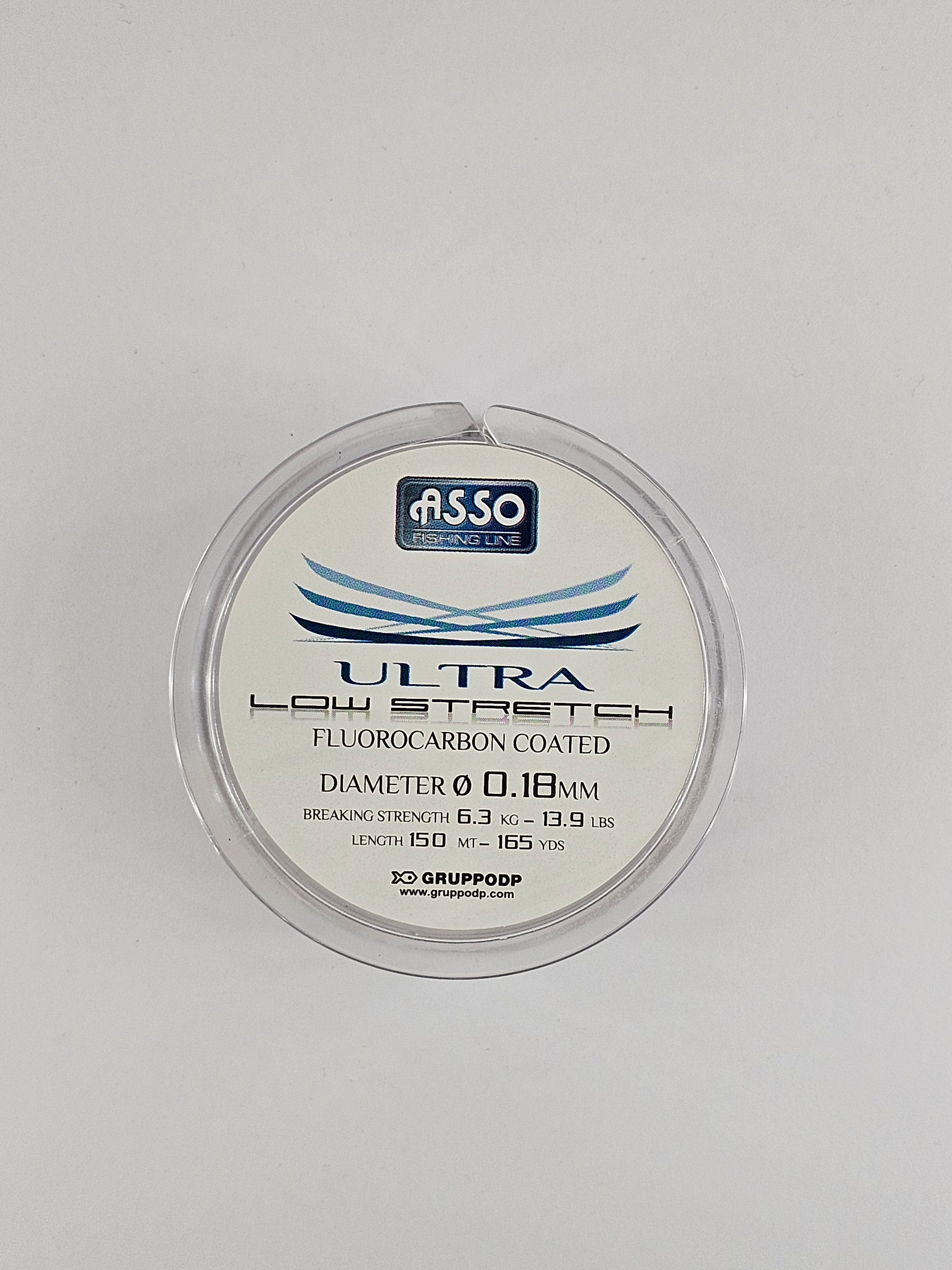 Fir fluorocarbon asso ultra low stretch, fluorocarbon coated, 150 m